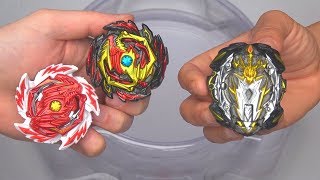 PRIME αPOCALYPSE vs VENOM amp ERASE DIABOLOS  Beyblade Burst GT ベイブレードバーストガチンコ [upl. by Roland]