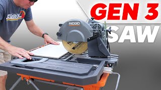 JUST RELEASED RIDGID 10quot WET TILE SAW R4093 THE BEAST [upl. by Sakhuja101]