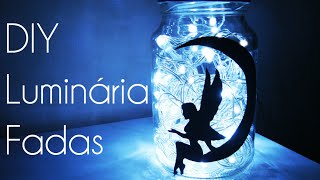 DIY Como Fazer Luminária de Fada Decorar Quarto Fairy Lights Jar  diyhome [upl. by Eelarual]