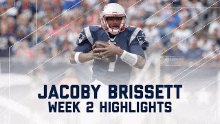 Every Jacoby Brissett Throw amp Run  Dolphins vs Patriots  NFL Week 2 Player Highlights [upl. by Merp59]