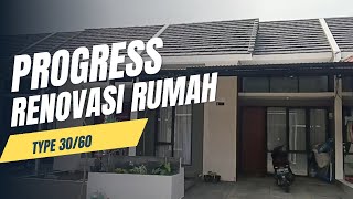 Renovasi rumah mungil type 3060  Rumah minimalis sepatan rajeg tangerang GASR [upl. by Gnem]