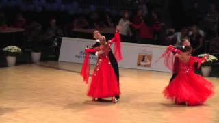 Miha Vodicar  Nadiya Bychkova  R2 Foxtrot  WDSF World 10Dance Championship 2014 [upl. by Hnim]