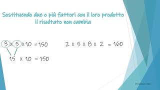 La proprietà associativa della moltiplicazione [upl. by Hearsh]