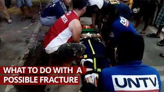 What to do with a Possible Fracture Real Life First Aid Video Assessment [upl. by Franky]