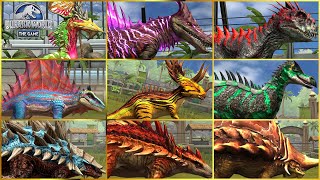 ALL SUPER HYBRID HYBRID amp VIP DINOSAURS  Jurassic World The Game Scorpius Rex Chromaspinus [upl. by Demaria]