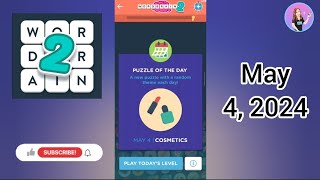 WordBrain 2 Daily Puzzle May 4 2024 [upl. by Natsrik]