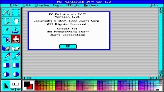 ZSoft PC Paintbrush IV 101 [upl. by Anatollo]