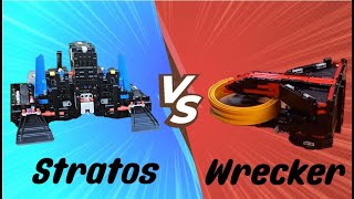 Stratos VS Wrecker  This one gets nasty LEGO Robot Combat [upl. by Ahsemo240]