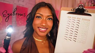 ASMR  Detailed Eyebrow Appointment Microblading Face Analysis Whispered Roleplay for Sleep [upl. by Gustie]