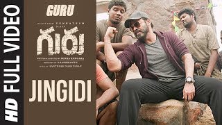 Guru Jingidi Full Song Video  Venkatesh Ritika Singh Santhosh Narayanan  Telugu Songs [upl. by Naasar]