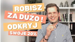 Zasada Pareto Sekret Produktywności Który Zmieni Twoje Życie [upl. by Ardnekat]