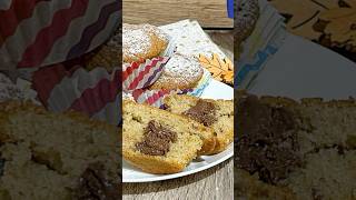 Muffin al caffè con cuore di Nutella divertirsiincucina shortvideo [upl. by Dinny]