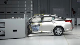 2012 Kia Optima small overlap test [upl. by Subir]