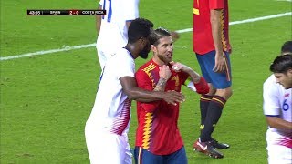 Sergio Ramos vs Costa Rica Home Friendly 11112017 1080i HD [upl. by Lura]