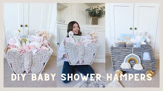 DIY BABY SHOWER GIFT HAMPERS amp CADDIES HOW TO MAKE  KATE MURNANE [upl. by Nahte]