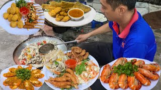 7 Challenge To Enjoy Vietnamese Street Food Steamed Crayfish Fried Spring Rolls Shrimp [upl. by Cristionna804]