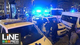 Les ambulanciers en colère bloquent une partie des Champs Elysées  Paris  France 16 novembre 2018 [upl. by Atkins]