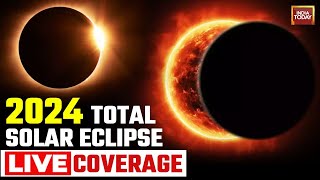 Total Solar Eclipse 2024 LIVE Updates Surya Grahan In India  Eclipse Across North America 2024 [upl. by Ola]