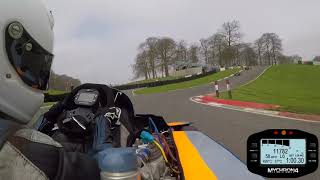 Cadwell Park Race 2 April 2018 Sam Moss 31 125 Open Superkart [upl. by Neellek]