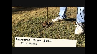 IMPROVE CLAY SOIL  5 Step Strategy to better grass growth and drainage [upl. by Lleval]