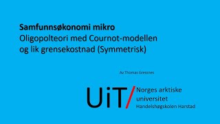 Oligopolteori med symetrisk Cournot [upl. by Koh]