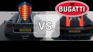 KOENIGSEGG AGERA RS VS BUGATTI CHIRON ACCELERATION BATTLE 0400 KMH  Forza Horizon 5 [upl. by Troth]