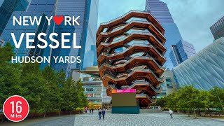 New York Hudson Yards Vessel  Walking Tour [upl. by Elwina685]