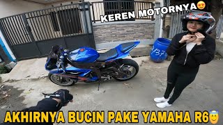 JEMPUT MELY PAKE YAMAHA R6‼️MOTOR PALING BANYAK KENANGAN♥️ [upl. by Felicity803]