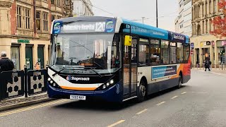 Stagecoach Bus Sheffield 36712 On 120 From Crystal Peaks To Hallamshire Hospital [upl. by Adnaram]