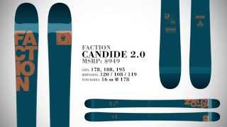 Faction Candide 20 Skis  2015 [upl. by Rolyak]