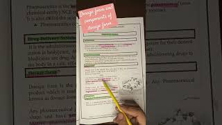 Dosage form and components of dosage form [upl. by Gnoz]