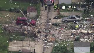 BALTIMORE BLAST Major explosion levels homes traps residents [upl. by Borras416]