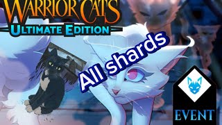 Warrior Cats Ultimate Edition WCUE all shard locations [upl. by Gertie]