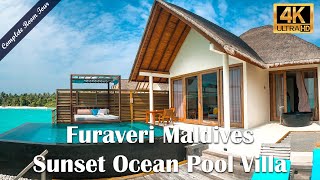 Furaveri Island Resort amp Spa Maldives  Sunset Ocean Pool Villa [upl. by Otreblaug470]