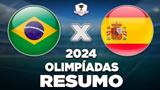 BRASIL 4 x 2 ESPANHA AO VIVO  OLIMPÍADAS 2024  SEMIFINAL  FUTEBOL FEMININO  NARRAÇÃO [upl. by Erving350]