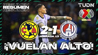 HIGHLIGHTS  América 21 Atl San Luis  CL2024  Liga Mx J13  TUDN [upl. by Reinald796]