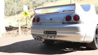 R33 GTST with Varex Muffler [upl. by Zuliram]