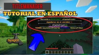 TitleManager Plugin  Tutorial Configuraciòn y traducciòn al ESPAÑOL [upl. by Alby903]