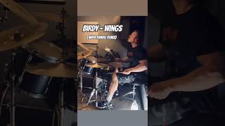 Birdy  Wings Maya Randle remix  Drum Cover verse short shorts [upl. by Eimam280]