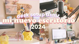 Armando mi NUEVO SETUP escritorio 2024 ✨  Desk tour Fifine k688 🎙️aesthetic cozy asmr [upl. by Yelnoc133]