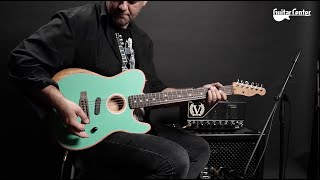 Fender Acoustasonic Player Telecaster SFM  TV Guitar Center [upl. by Ynohtnaeoj566]