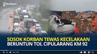 Sosok Korban Tewas Kecelakaan Beruntun Tol Cipularang KM 92 Terjepit Kursi Tangis Histeris [upl. by Adoree]