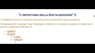 Esercitazione Word 4 Svolta [upl. by Quent221]