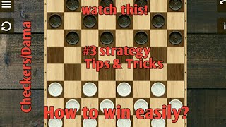 CheckersDama  How to win easily  3 strategytips and tricks [upl. by Caz]