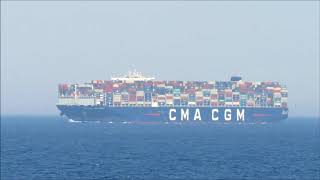 Container Ship CMA CGM Louis Bleriot [upl. by Barden]