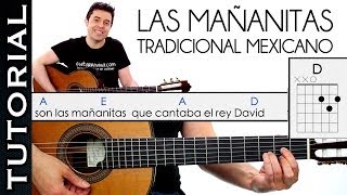 Como Tocar las Mañanitas Muy Fácil acordes RANCHERA GUITARRA principiantes Mariachi [upl. by Notxarb]