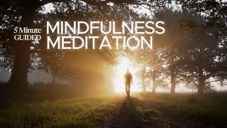 5 Minute Guided Mindfulness Meditation [upl. by Edelsten211]