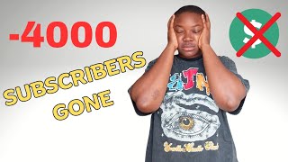 I Lost 4000 subscribers  Shadow banned  No more Earnings 🥺  Deleting Channel [upl. by Hattie]