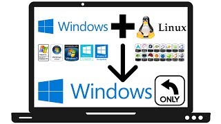 How To Safely Remove Linux From A Windows DualBoot Computer For Windows XPVista788110 [upl. by Julieta536]