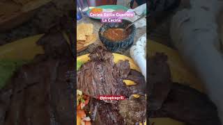 🔥 Cecina Estilo Guerrero at La Cecina  Authentic Mexican Flavors 🌮🇲🇽 [upl. by Sokem]